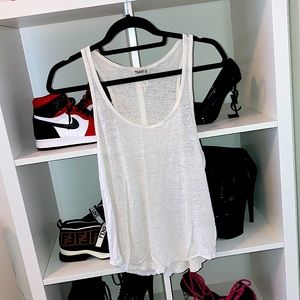 TNA ARITZIA white tank top, slightly oversized